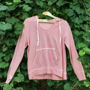 Max Studio [Weekend] Red & White Hoodie Size Small